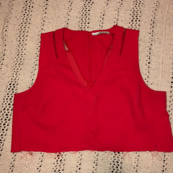 ⚡️ 3 x 20 ⚡️ beautiful red crop top - Picture 2 of 4